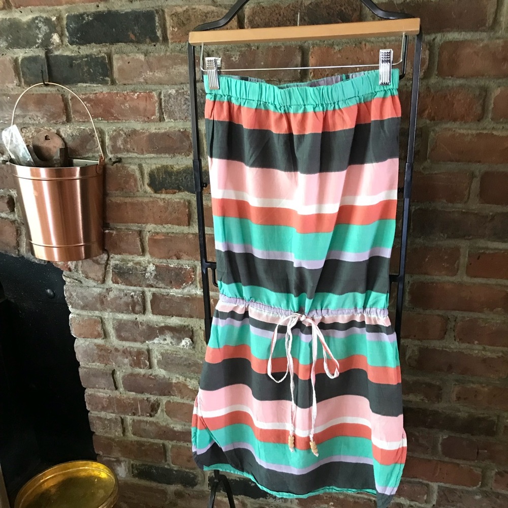 ALDO Striped Strapless Beach Dress